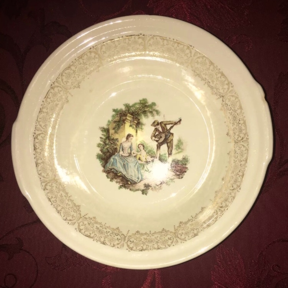 Vintage Triumph American Limoges China D'Or Serenade Serving Bowl 1T-S284